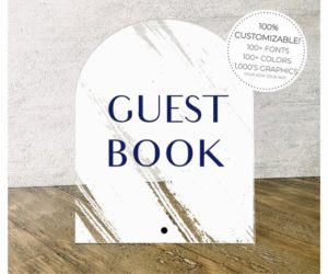 Custom Acrylic Guest Book Table Sign