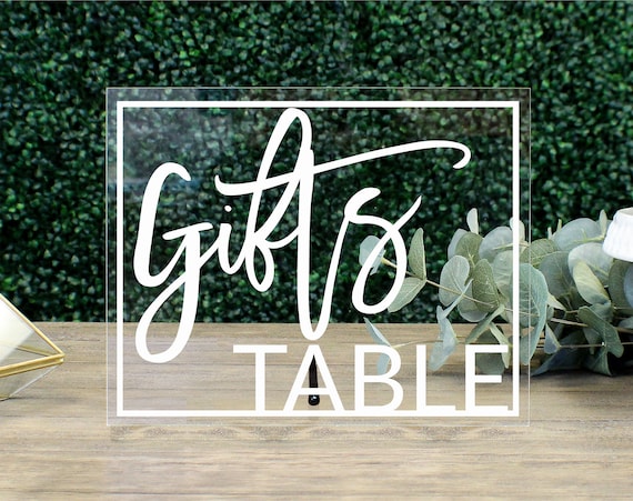 Gifts Table Sign