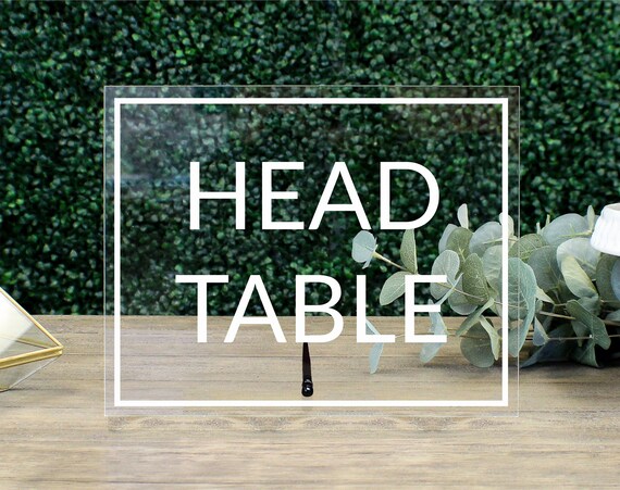 Head Table Sign