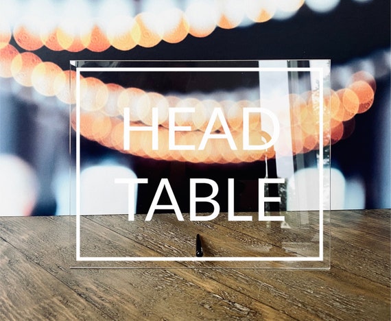 Head Table Sign