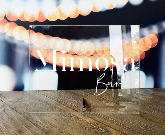 Mimosa Bar Table Sign