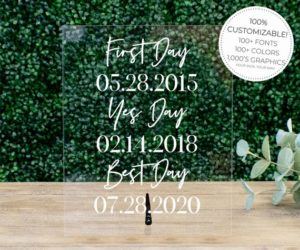 Personalized First Day, Yes Day, Best Day Sign