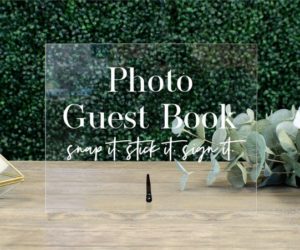 Photo Guest Book Table Sign