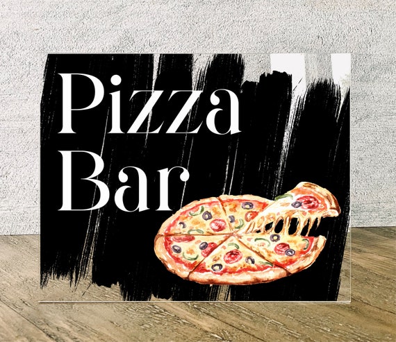 Pizza Bar Table Sign
