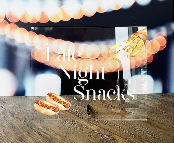 Snack Table Sign
