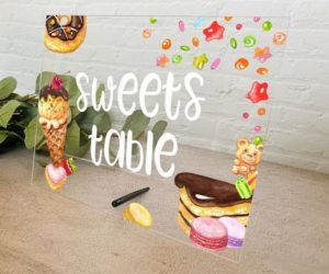 Sweets Bar Table Sign