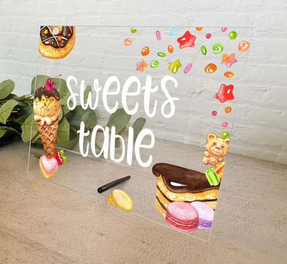Sweets Bar Table Sign