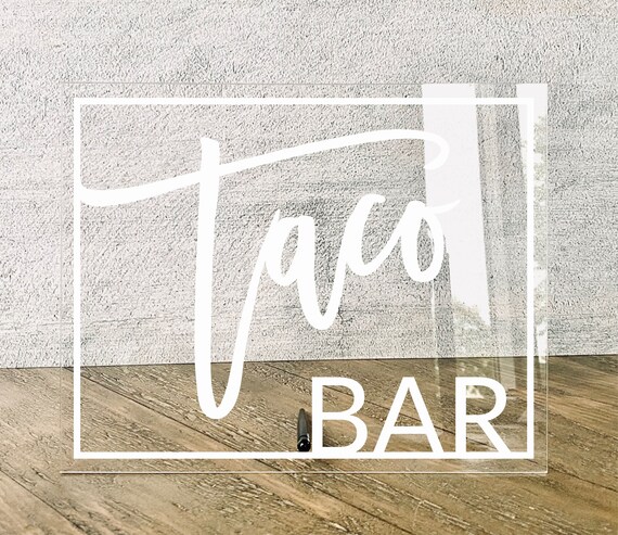 Taco Bar Sign