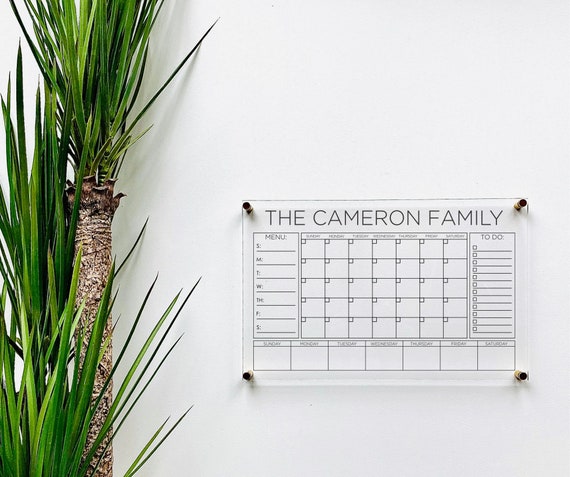 Personalized Acrylic Board for Wall Dry Erase Board Clear Acrylic