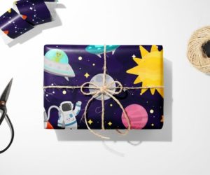 Outer Space Gift Wrap