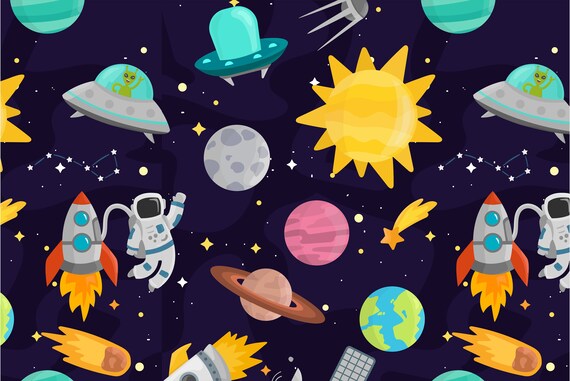 Outer Space Gift Wrap