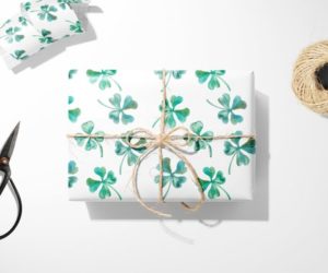 Four Leaf Clover Gift Wrap