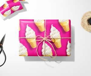 Ice Cream Cone Gift Wrap