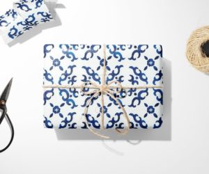 Mediterranean Italian Tile Gift Wrap