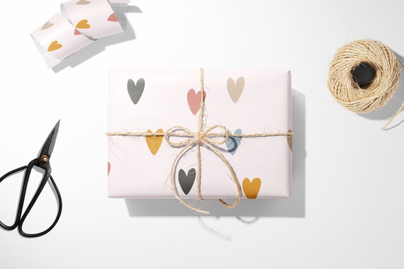 Pink Heart Wrapping Paper | 1801 & Co.