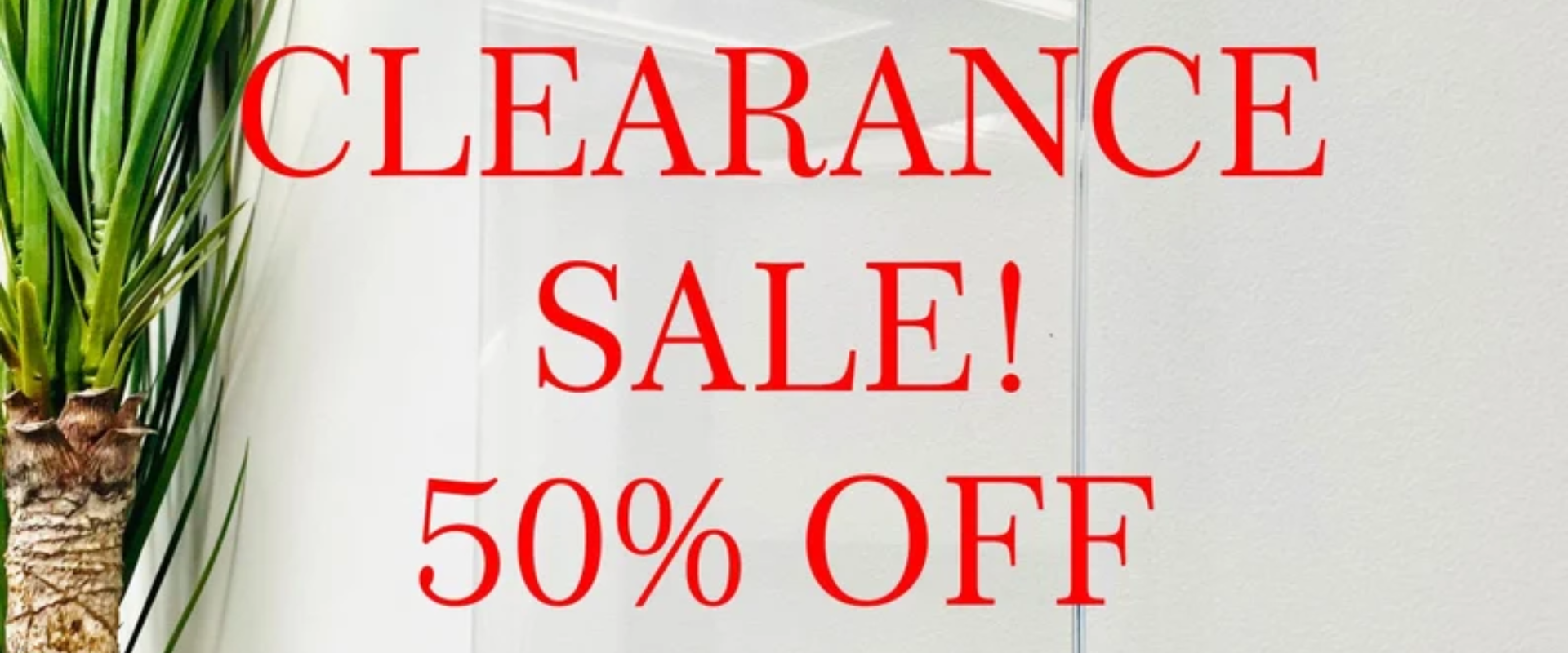 Acrylic Dry Erase Writing Board clearance sale, 50% off.
