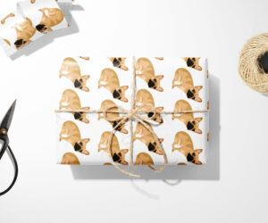 French Bulldog Christmas Wrapping Paper || Christmas Wrapping Paper Birthday Bridal Baby Shower Wedding Gift Unique For Her Him Girl Boy 03-016-586
