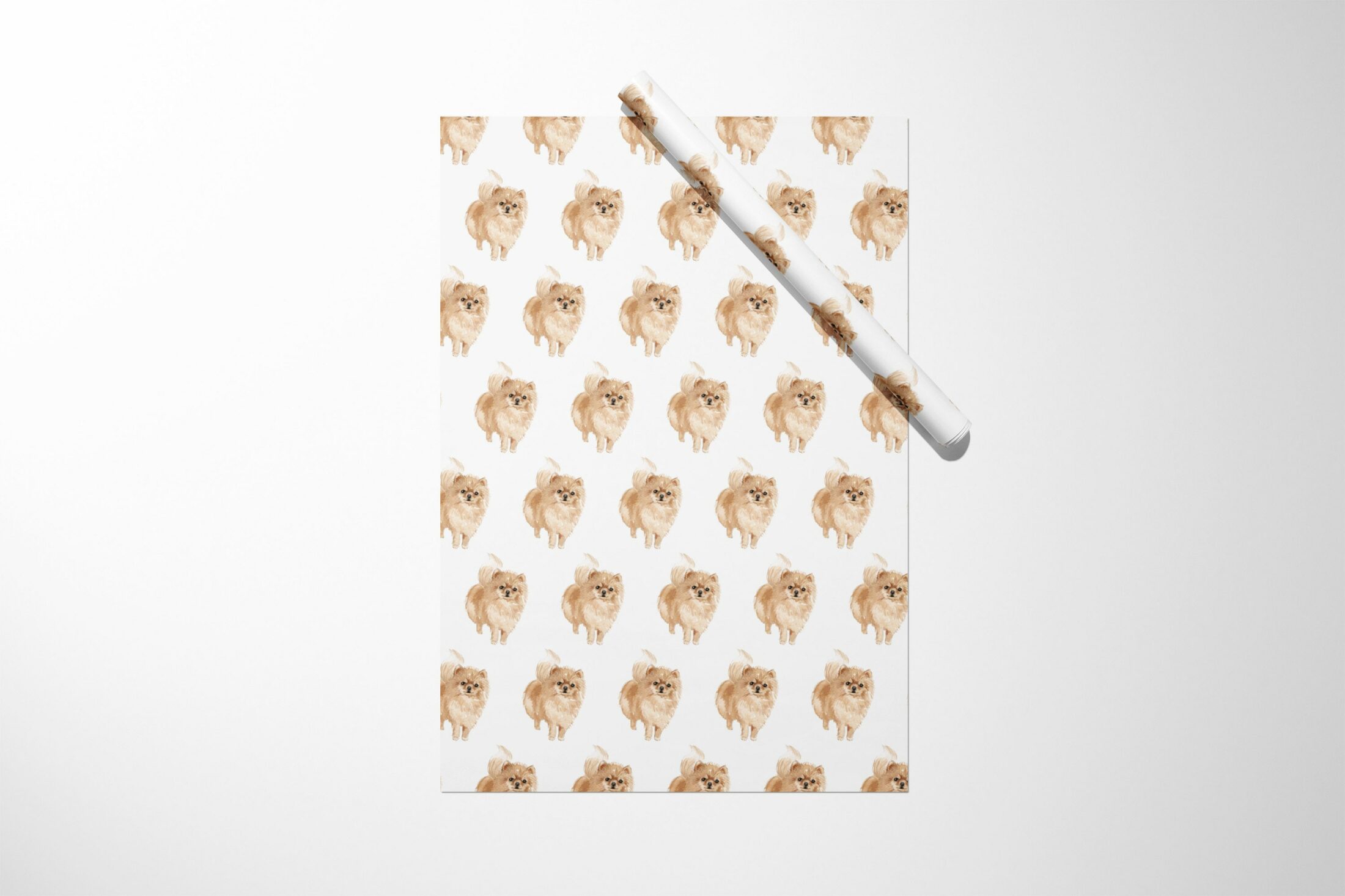 Pomeranian Dog Wrapping Paper || Christmas Wrapping Paper Birthday Bridal Baby Shower Wedding Gift Unique For Her Him Girl Boy 03-016-629