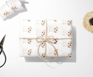 Unique gift wrapping paper featuring a Cavachon Dog  Wrapping Paper design.