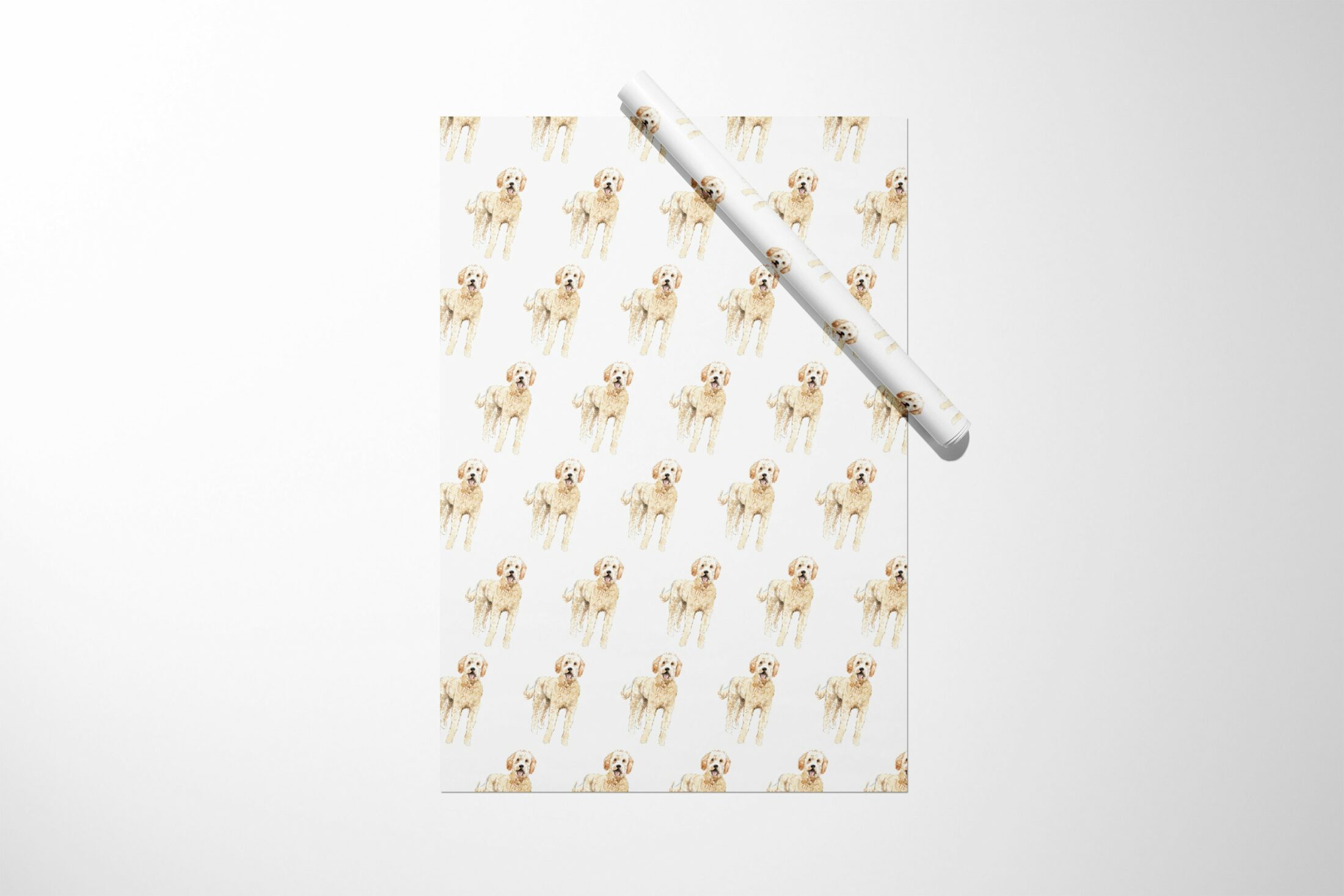Goldendoodle Dog Wrapping Paper || Christmas Wrapping Paper Birthday Bridal Baby Shower Wedding Gift Unique For Her Him Girl Boy 03-016-601