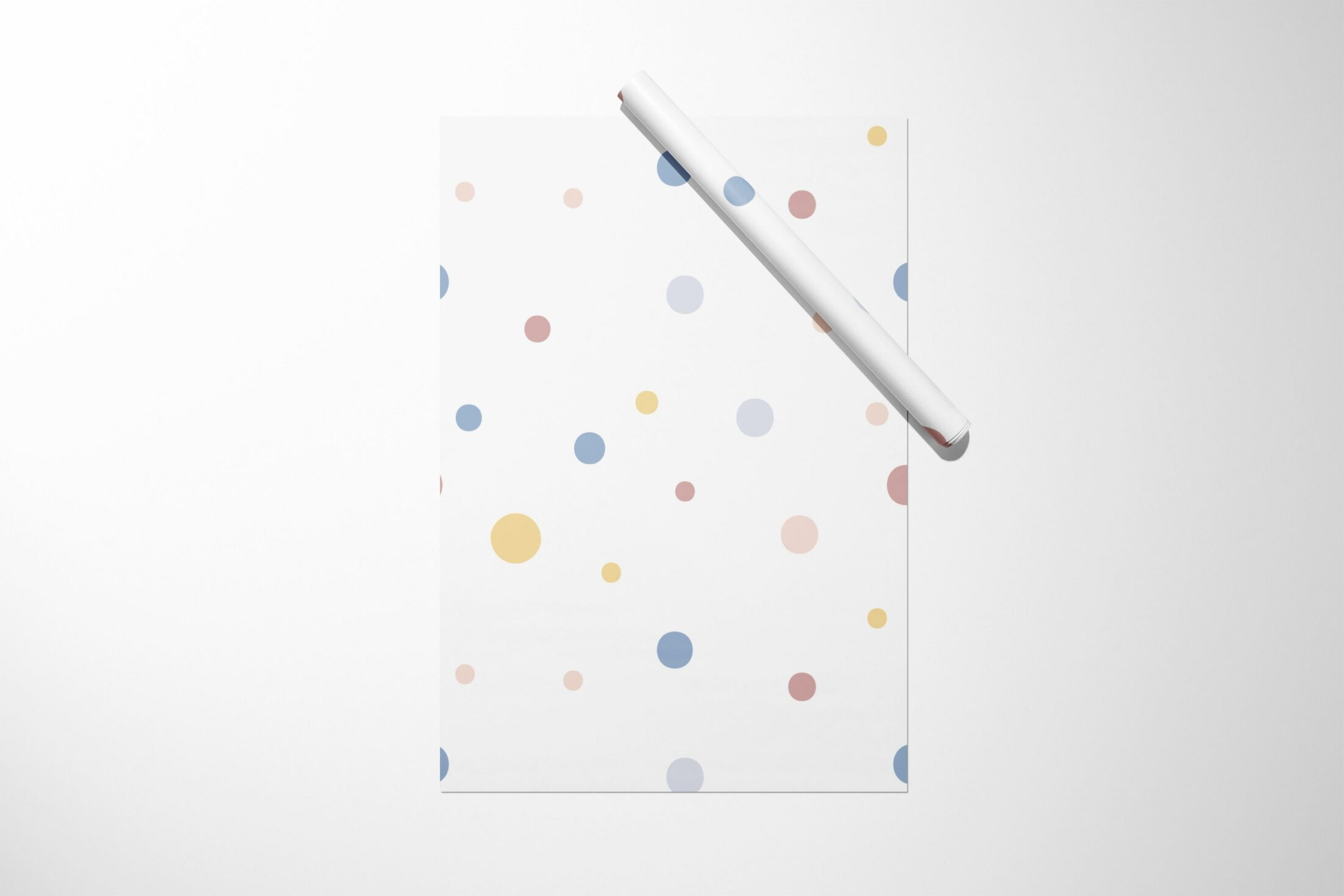A Multi Color Polka Dot Wrapping Paper || Christmas Wrapping Paper Birthday Bridal Baby Shower Wedding Gift Unique For Her Him Girl 03-016-718 with polka dots on it.